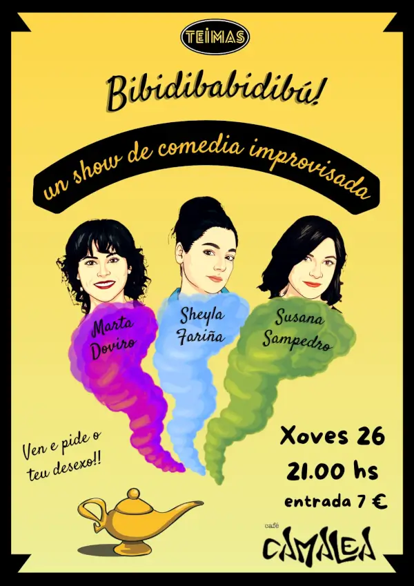 Bibidibabidibu comedia improvisada 2026 02 26 cafe camaleon santiago