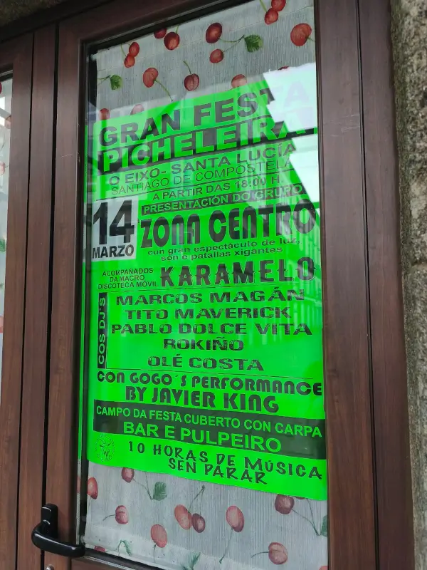 Gran festa picheleira 2026 03 14 o fixo santa lucia santiago
