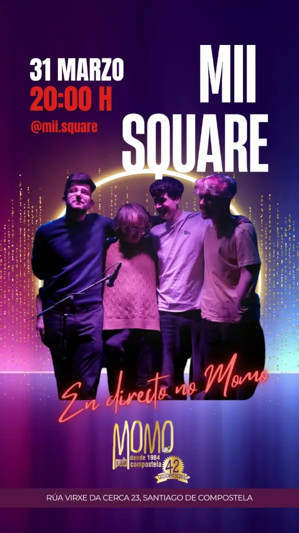 Concierto mii square 2026 03 31 momo pub