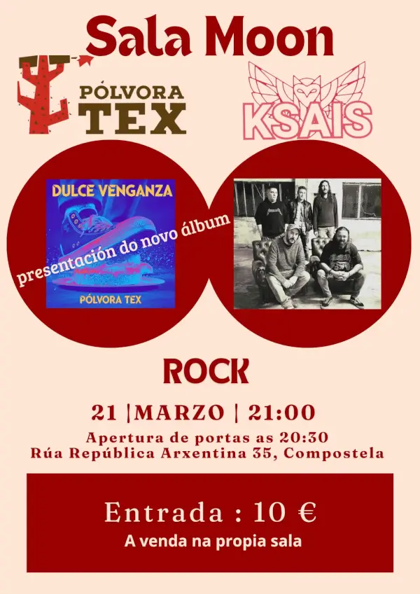 Concierto rock polvora tex ksais 2026 03 21 sala moon