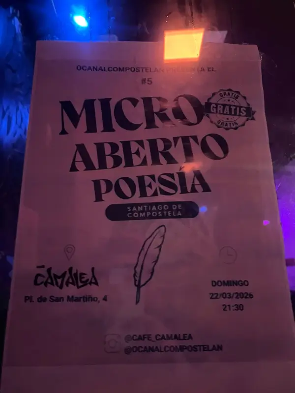 Micro abierto poesia 5 2026 03 22 cafe camalea