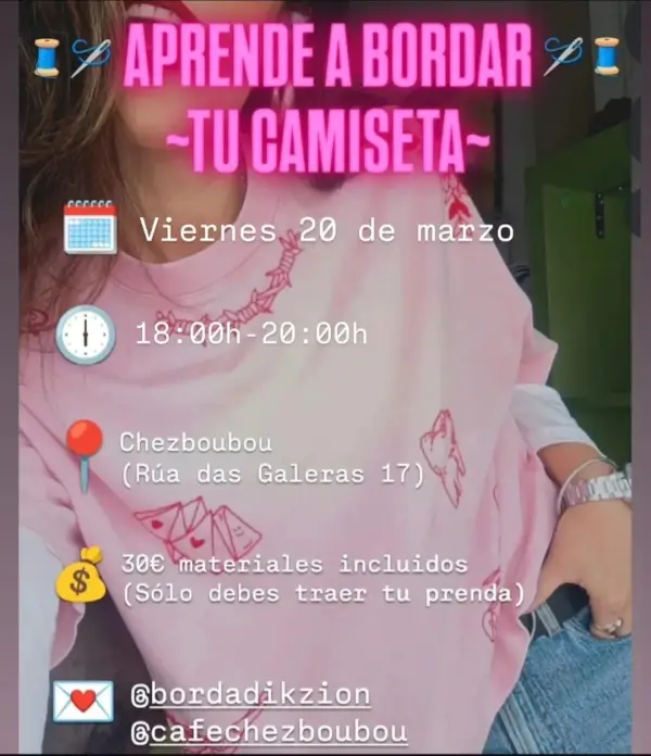 Taller bordado camiseta 2026 03 20 chezboubou