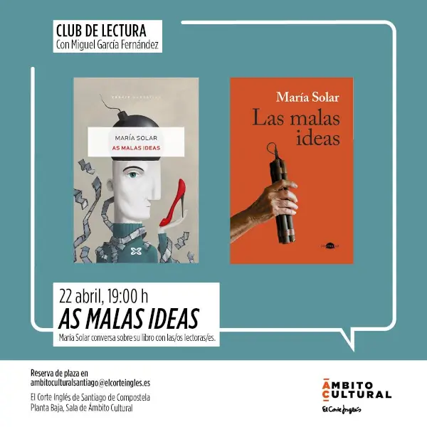 Club lectura malas ideas maria solar 2026 04 22 el corte ingles