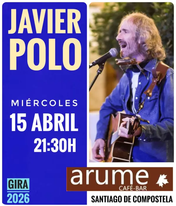 Concierto javier polo 2026 04 15 arume cafe bar santiago