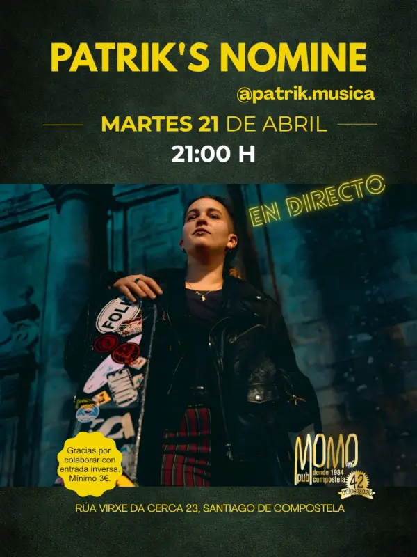 Concierto patriks nomine 2026 04 21 momo pub