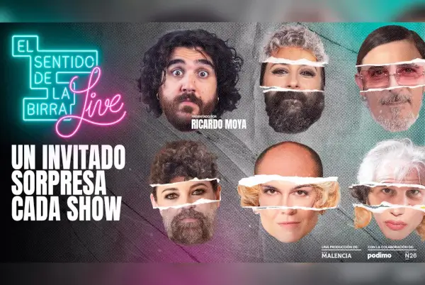 Ricardo Moya presentando un podcast en vivo.