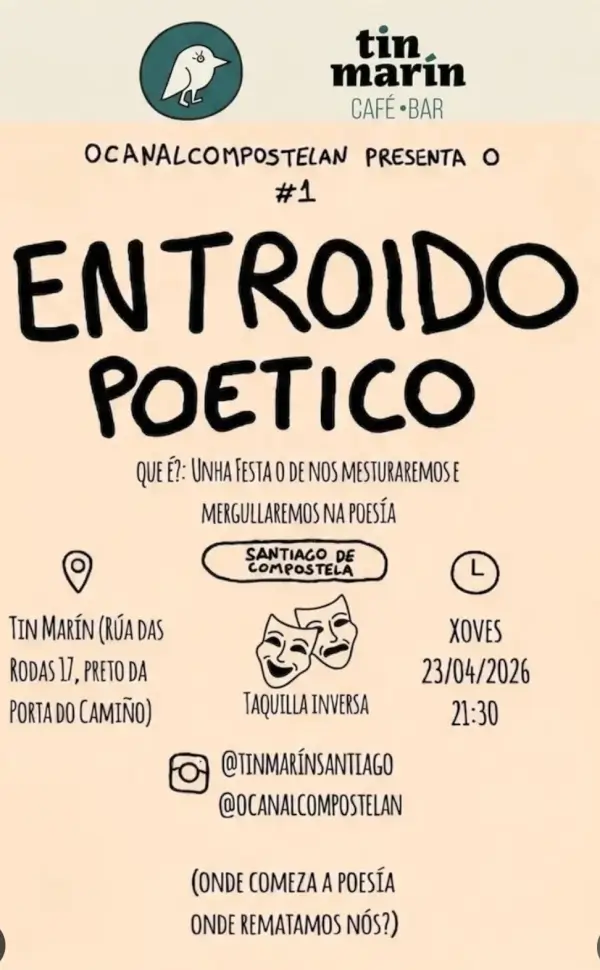 Entroido poetico 2026 04 23 tin marin cafe bar