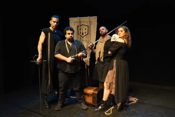 Cartel del espectáculo de improvisación teatral 'Improversións: A propósito de William'.