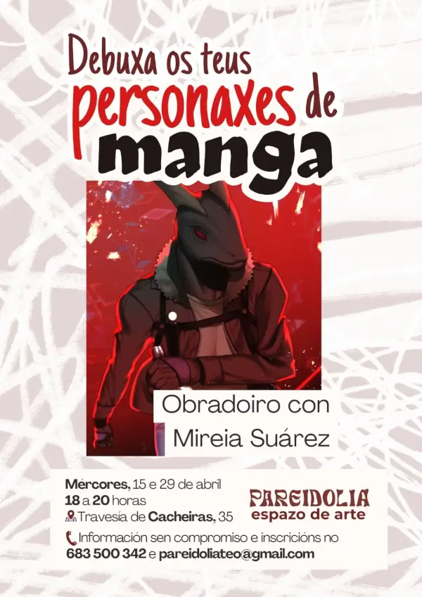 Obradoiro diseno personajes manga mireia suarez 2026 04 29 pareidolia