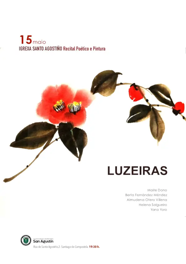 Recital poetico pintura luzeiras 2026 05 15 igrexa san agustin