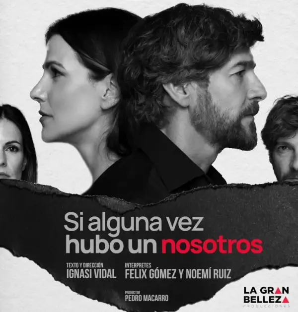 Dos actores en escena, uno frente al otro, en la obra 'Si alguna vez hubo un nosotros'.