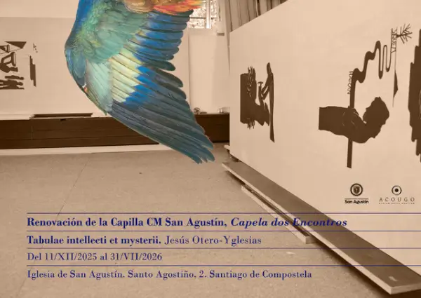 Detalle de una pintura religiosa contemporánea.