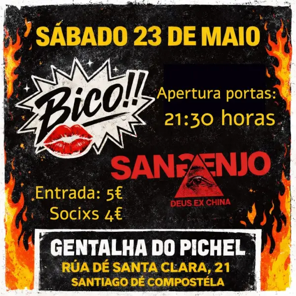 Concierto Bico!!, San Enjo y Deus Ex China