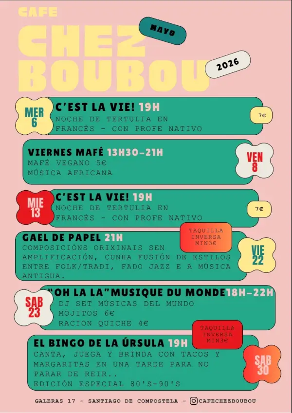 Noche de Tertulia en Francés "C'est la Vie!"