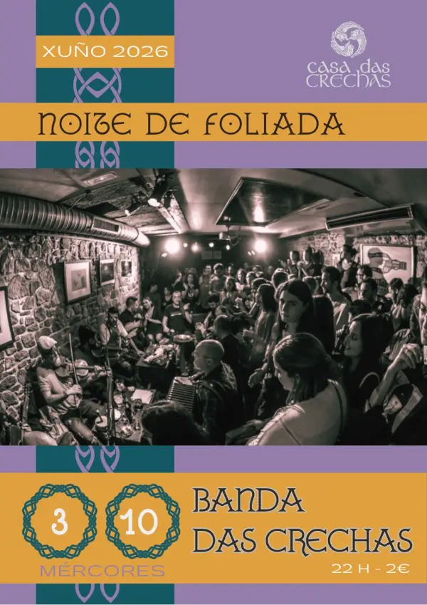 Noite de Foliada con Banda das Crechas