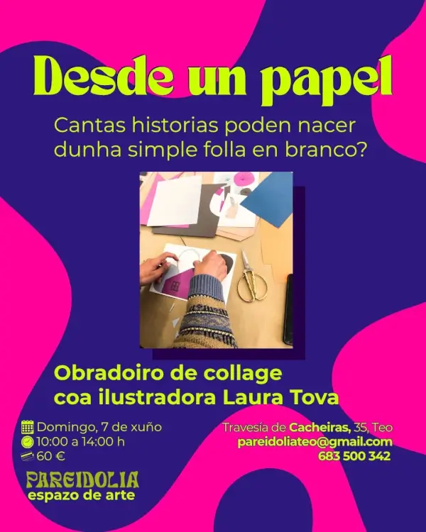 Obradoiro de collage con la ilustradora Laura Tova