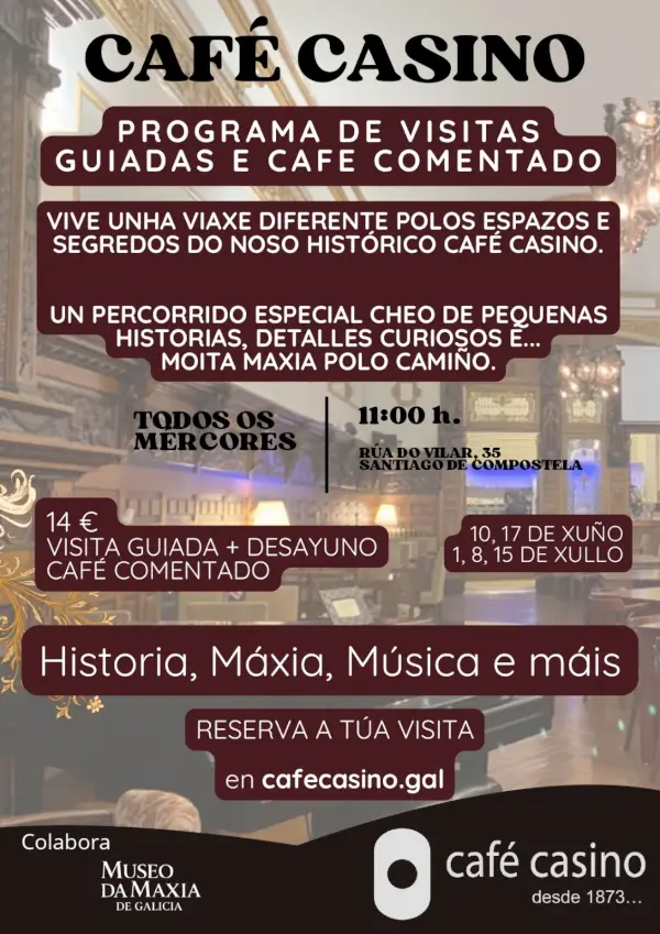 Visita Guiada y Café Comentado en Café Casino